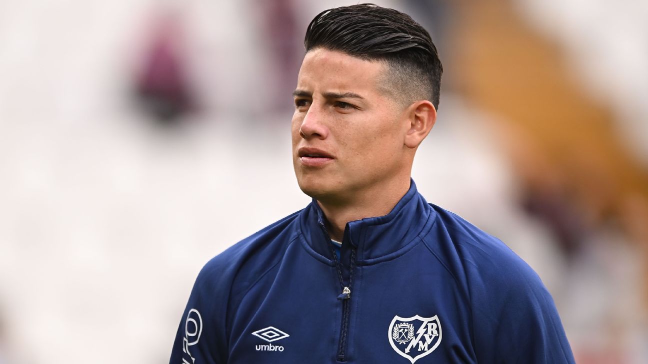 James, le grand ausente dans le trio du Rayo devant Villamuriel en Coupe du Roi