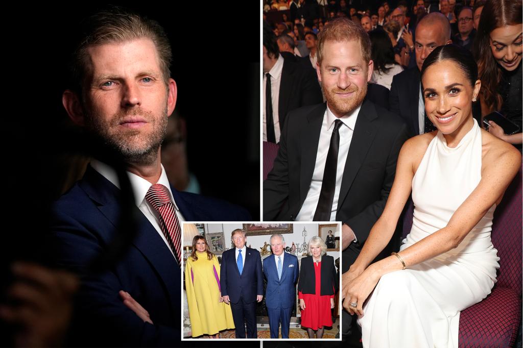 Eric Trump dit que personne en Amérique ne se soucie du prince Harry ou de Meghan Markle