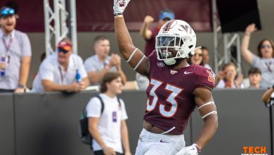 Bhayshul Tuten sur le rythme de la course au livre des records de Virginia Tech