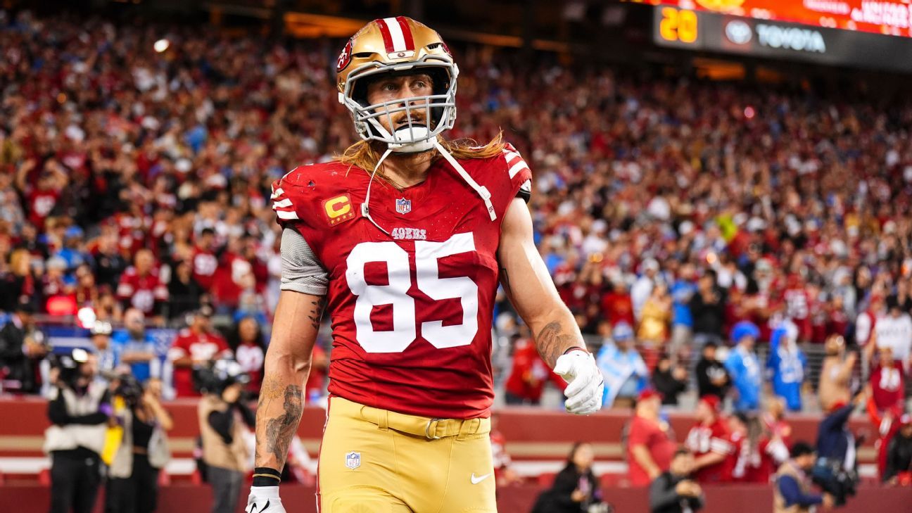 Il est peu probable que George Kittle des 49ers joue contre les Seahawks, selon des sources