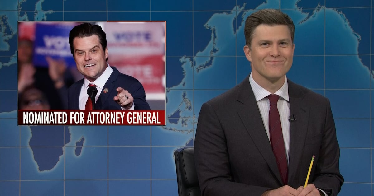 Colin Jost de « SNL » ne fait aucun effort contre le choix AG de Trump, Matt Gaetz