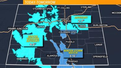 Quelle quantité de neige pourrait tomber à Denver et dans tout le Colorado mercredi