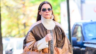 Katie Holmes double le patchwork avec deux tendances que j’adore