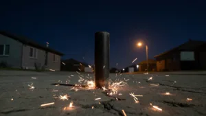 Angers : un incendie déclenché par des tirs de mortiers aux Hauts de Saint-Aubin