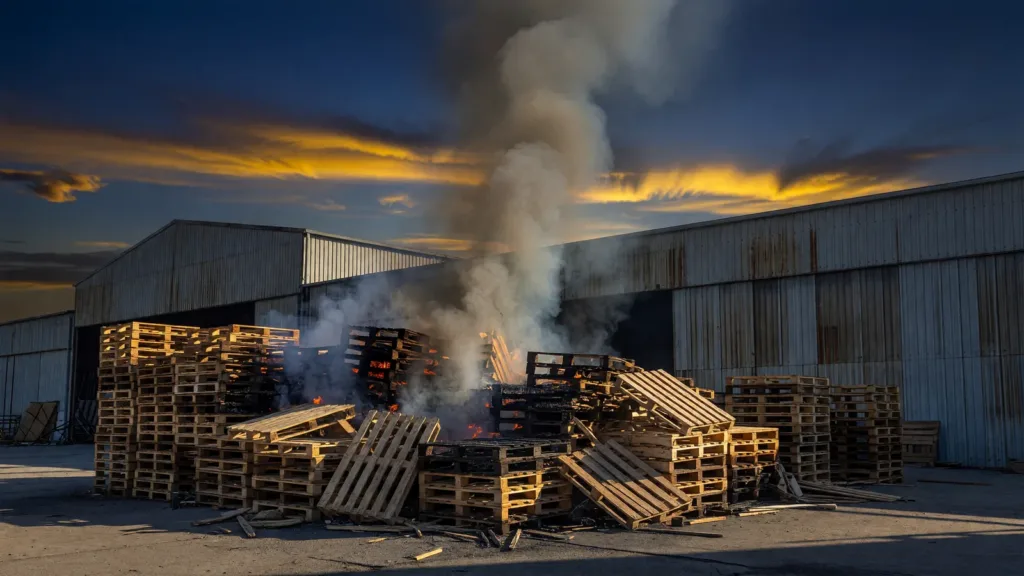 Incendie dans un entrepôt de la zone des Chézieux à Saint-Étienne