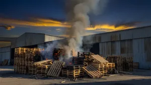Incendie dans un entrepôt de la zone des Chézieux à Saint-Étienne