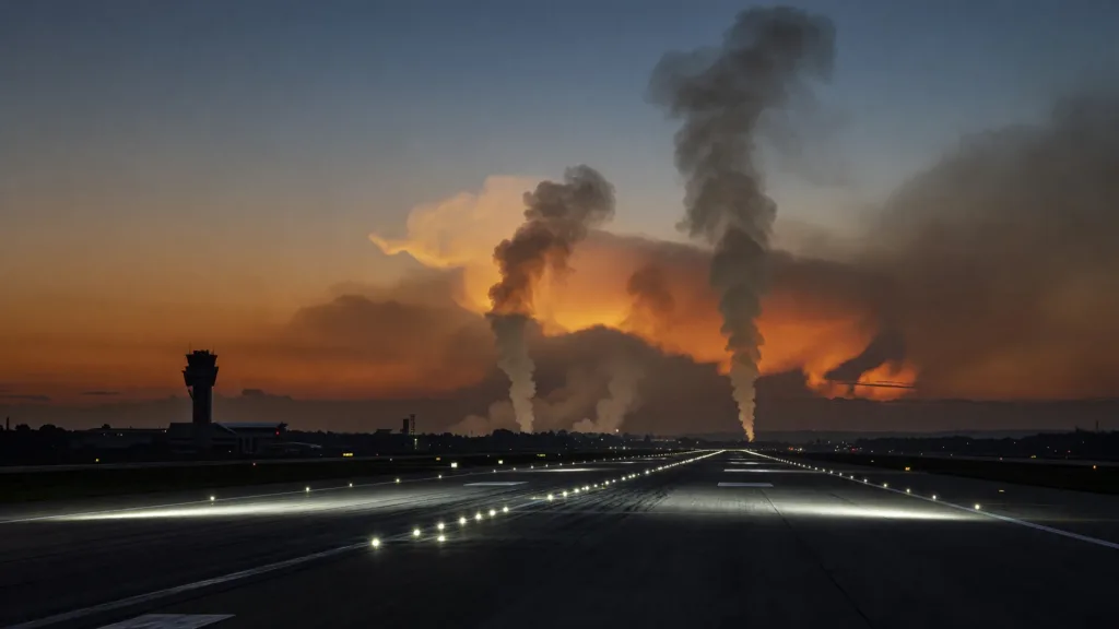 Satolas-et-Bonce : incendie de 8 hectares près de l'aéroport Lyon Saint-Exupéry